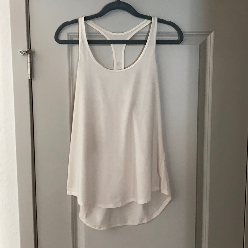 lululemon cream singlet